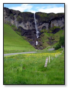 long waterfall